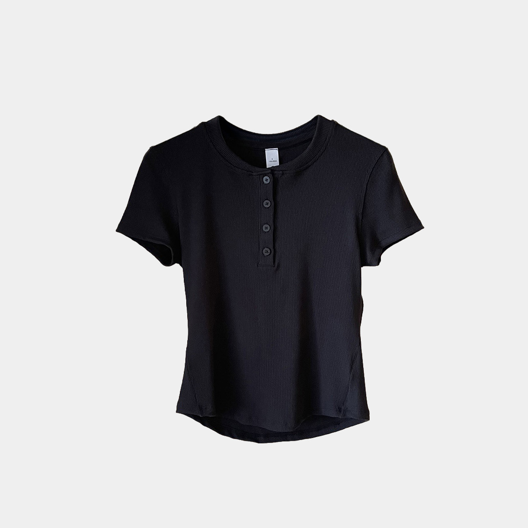 [Lululemon] 룰루레몬 홀드 타이트 숏슬리브 헨리