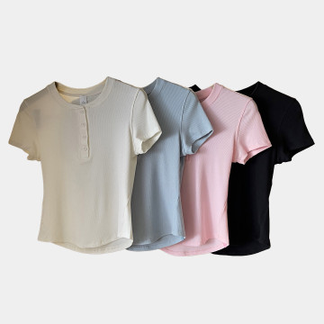 [Lululemon] 룰루레몬 홀드 타이트 숏슬리브 헨리
