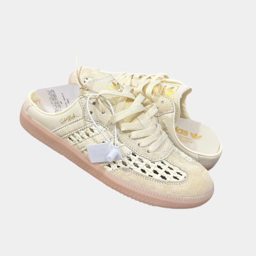 [adidas] 아디다스 삼바 뮬 크림 화이트 골드 메탈릭