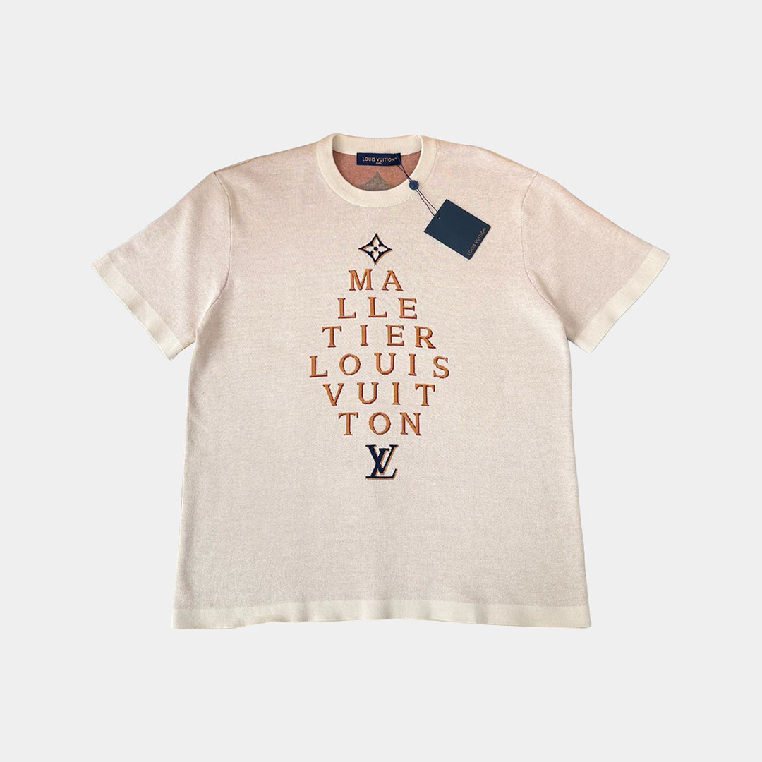 [Louis Vuitton] 루이비통 쇼트 슬리브드 시그니처 크루넥 티셔츠