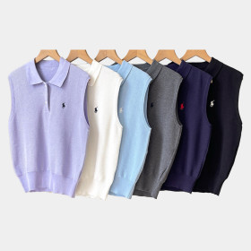 [Polo] 폴로 랄프로렌 크롭드 슬리브리스 스웨터
