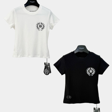 [Chrome Hearts] 크롬하츠 홀스슈 로고 크롭 티셔츠