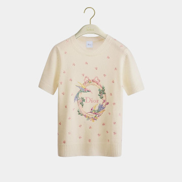[Dior] 디올 칠석 자수 반소매 스웨터