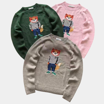 [Maison Kitsuné] 메종키츠네 드레스드 폭스 인타르시아 점퍼