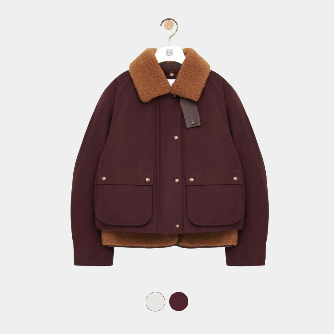 [Loewe] 로에베 시어링 트리밍 재킷 / 2colors