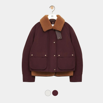 [Loewe] 로에베 시어링 트리밍 재킷 / 2colors