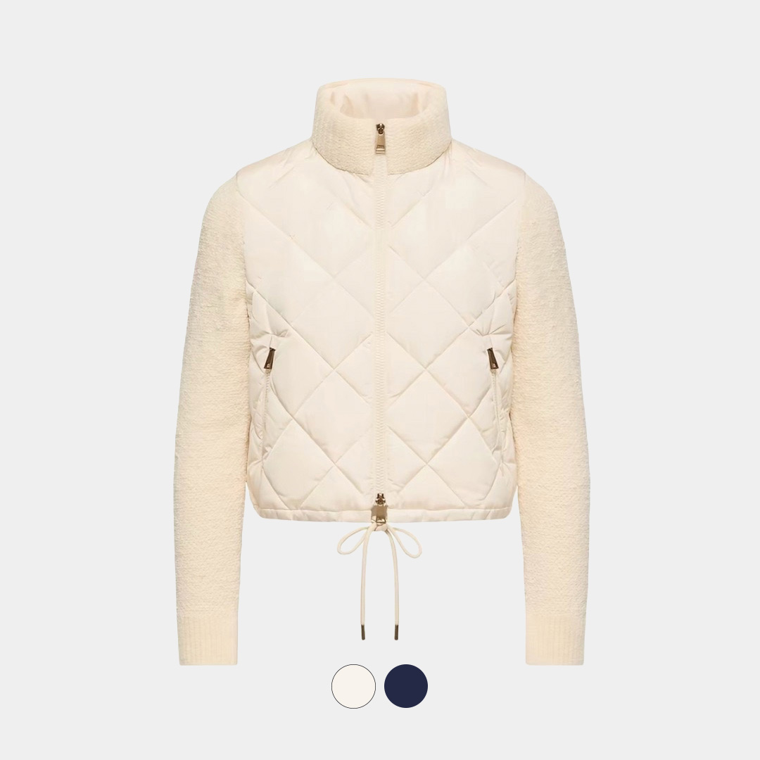 [Moncler] 몽클레르 다운 패널 코튼 블렌드 카디건