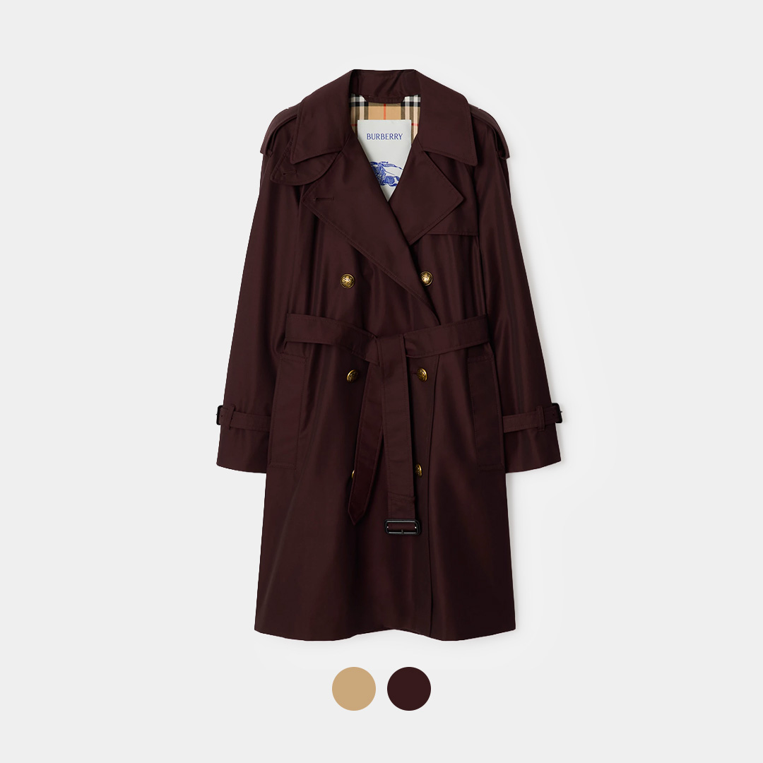 [Burberry] 버버리 미드 렝스 개버딘 캐슬포드 트렌치코트 / 2colors