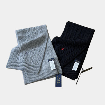 [Polo] 폴로 랄프로렌 케이블 니트 울 블렌드 스카프